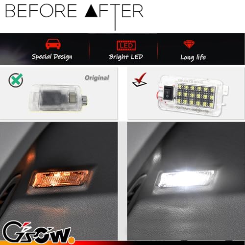 GSOWO Led Luggage Compartment Light for Toyo-ta RAV4 2022 2023 2024 2025, Cargo Lamps Decorative Atmosphere Lamp, Rav4 Accessories Trunk Ceiling Lighting, 1 PC, White - Image 2