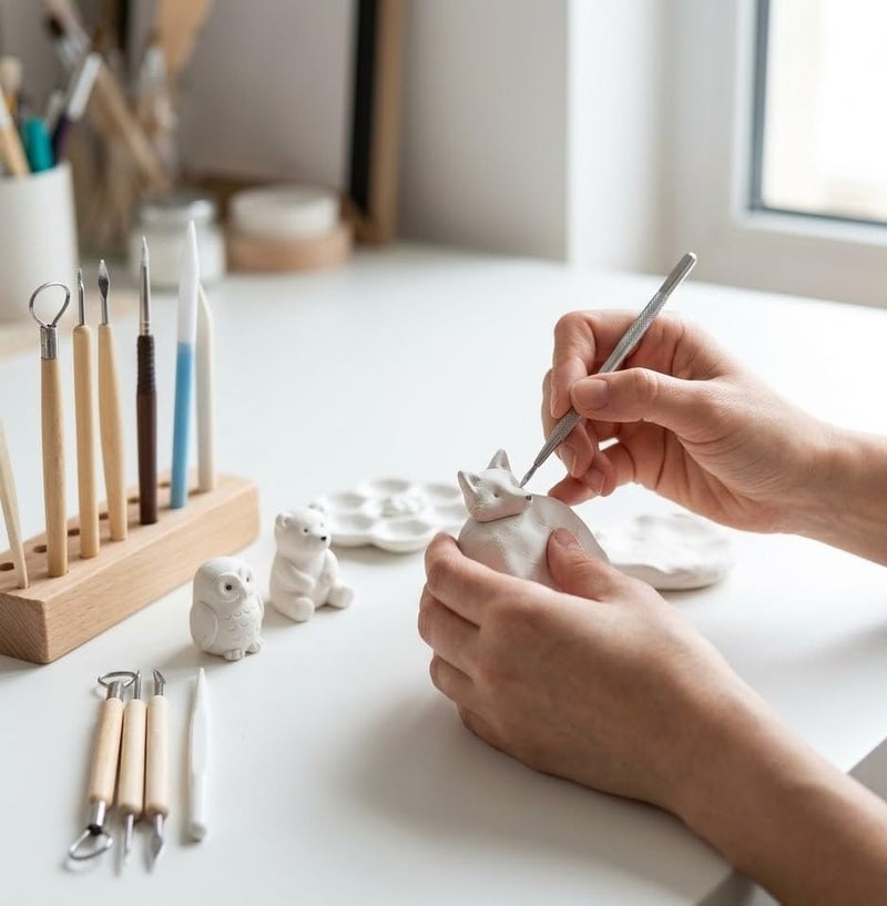 itsy-bitsy Itsy Bitsy Air Hardening Modelling Clay White 100g – Non-Toxic, Easy to Shape | DIY Crafts, Sculpting, Moulding & Art Projects | No Baking Required - Image 3