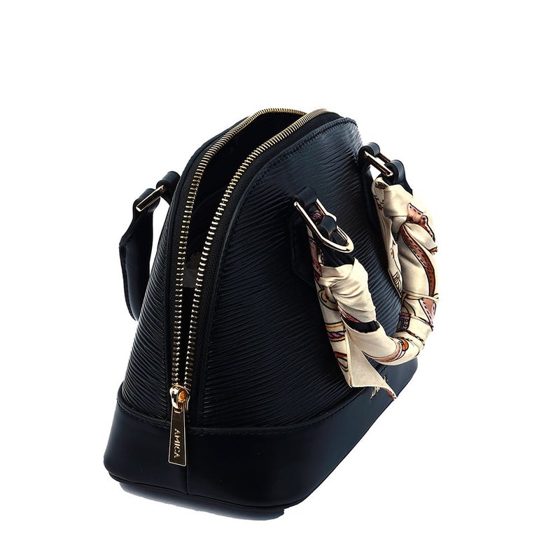 AMICA Carla Dome Shaped Mini Bag - Black - Image 3