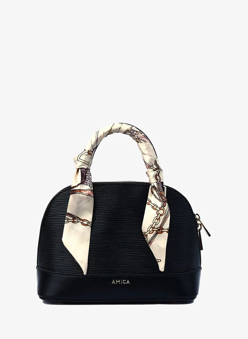 أميكا AMICA Carla Dome Shaped Mini Bag - Black
