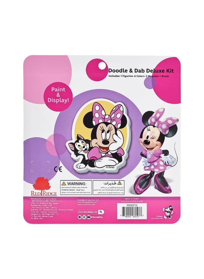ديزني Minnie Doodle & Dab Deluxe Kit | Paint & Display | Art & Craft Kit | Age 3+