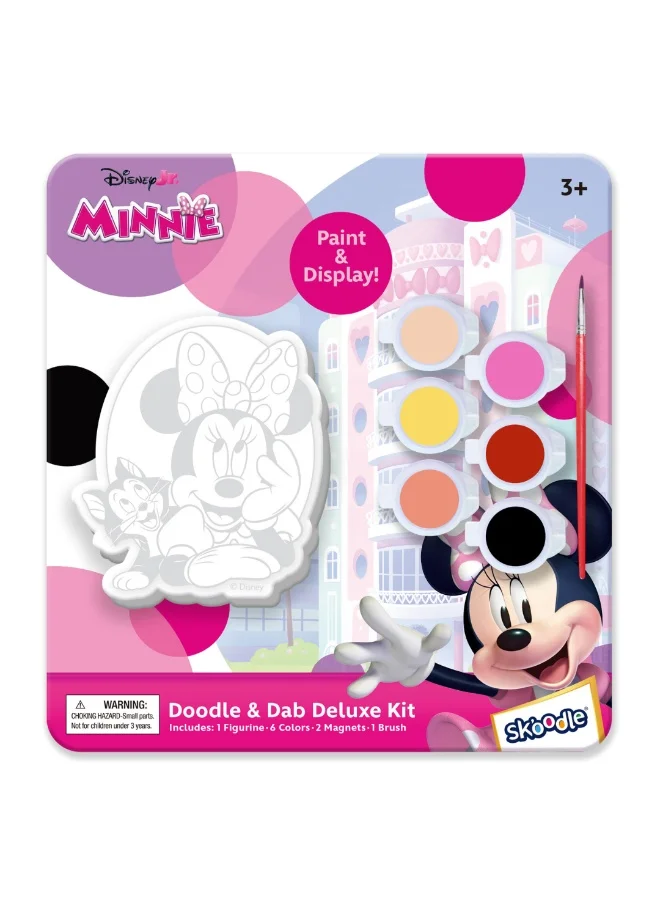 ديزني Minnie Doodle & Dab Deluxe Kit | Paint & Display | Art & Craft Kit | Age 3+