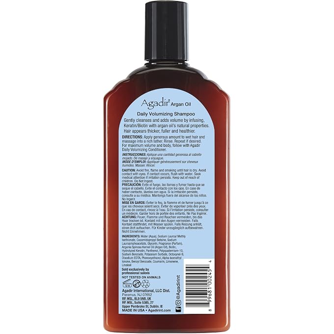 Agadir Argan Oil Volumizing Shampoo 355ml - Image 2