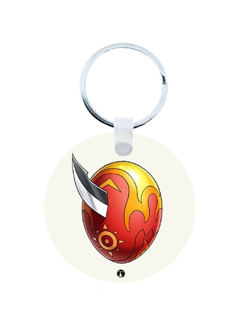 RKN Digimon Anime Wooden Keychain