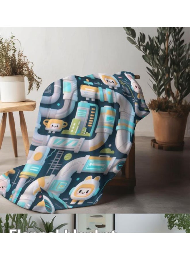 عام بطانية رقيقة من الفانيلا (حرارة ومريحة، ومناسبة للنوم واستخدام اللعبة والغبار والرمل) 150 سم * 200 سم - 602 - Image 3