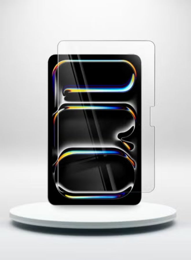 Techie HD Tempered Glass Screen Protector for Apple iPad Pro 13 Inch M4 / iPad Air 13 Inch(M2) 2024 - Anti Reflection Anti Bubbles 9H Hardness 0.33 mm Rounded Edges Easy Installation - Image 1