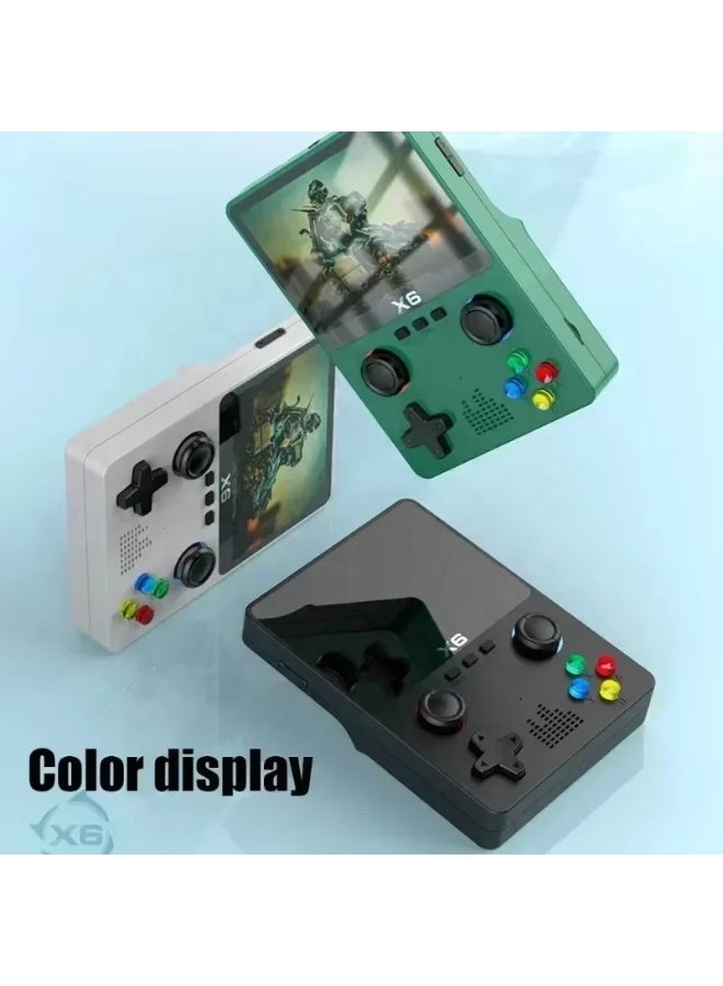 X6 Retro Handheld Game Console – 3.5” IPS HD Screen, 10,000+ Classic Games, 11 Emulators, 32GB Memory, TV Output, 2000mAh Battery – Portable Gaming Device for Kids & Adults - Image 3