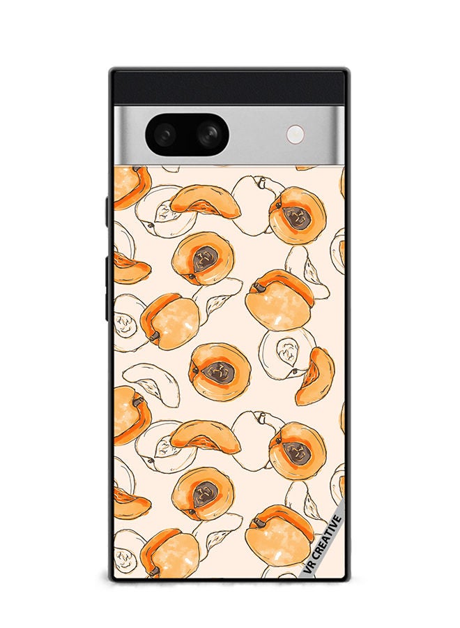 VR CREATIVE Protective Case Cover For Google Pixel 7a Apricot Design Multicolour - Image 1