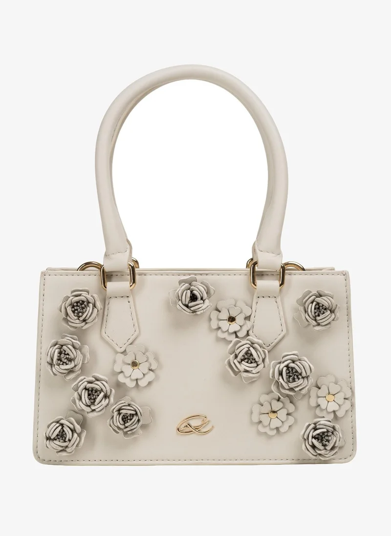 Christian Lacroix Christian Lacroix Parade Genuine Leather Handbag - Off White