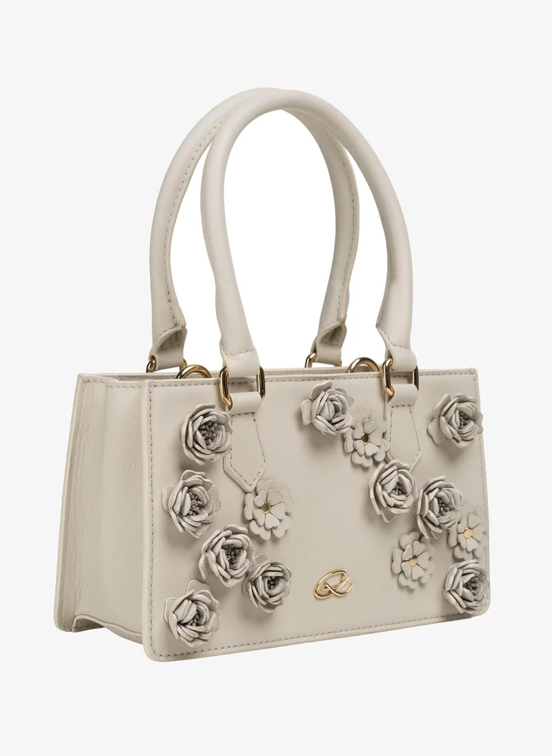 Christian Lacroix Christian Lacroix Parade Genuine Leather Handbag - Off White