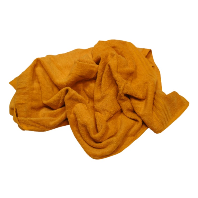 TRUEVELLI 100% Cotton Bath Towel 450 GSM (Size:Length:59 Inch X 150 CM,Width:29 Inch X 74 CM) (Pack of 1 Piece) Colour: Orange - Image 4