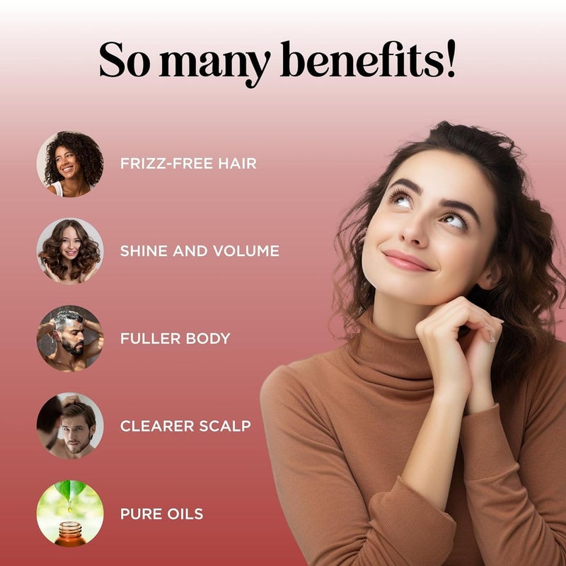 Maple Holistics Argan Oil Shampoo for Dry Hair - Sulfate Free Shampoo for Damaged Hair and Frizz with Argan Oil for Hair - Volumizing Shampoo for Hair Shine and Volume Featuring Ultra Moisturizing Natural Oils - Image 3