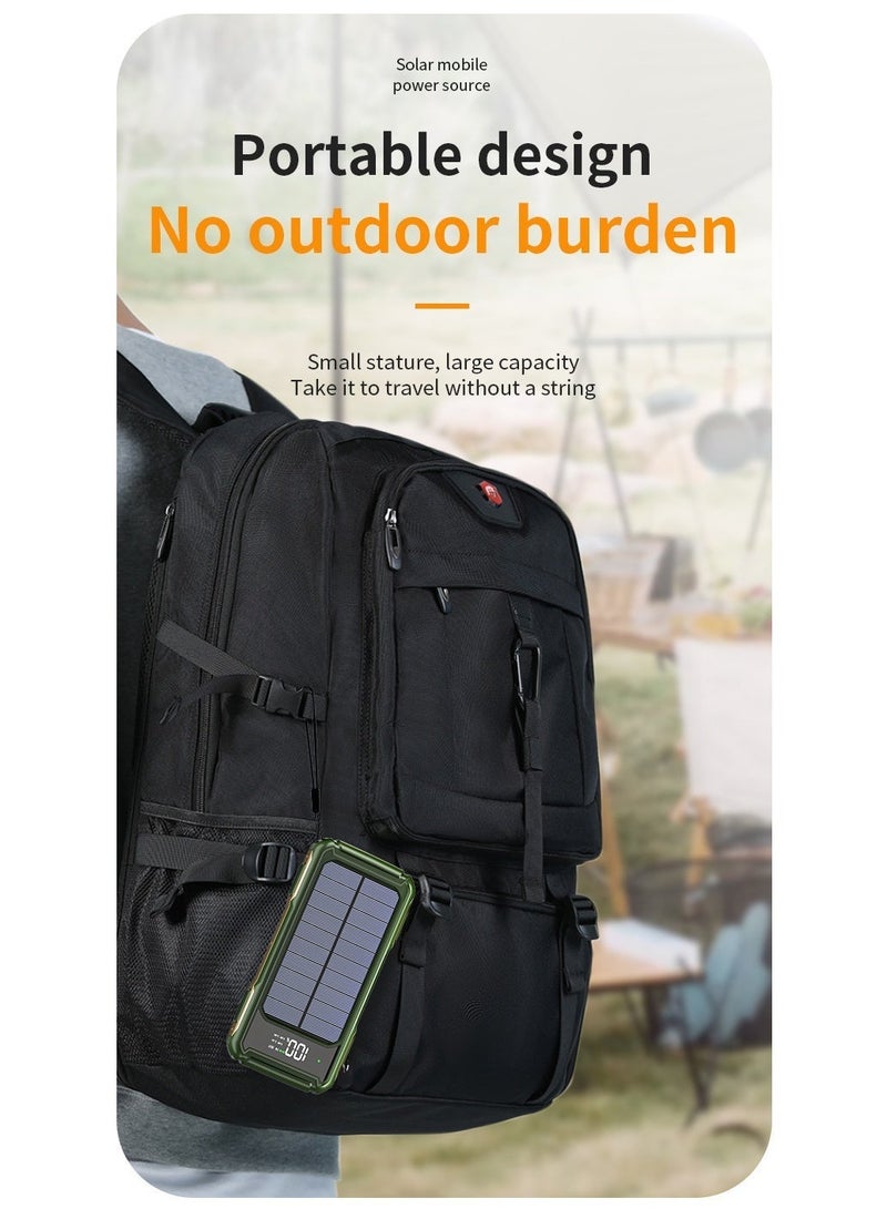 Western Mountains With light, there is a large capacity power bank and portable power bank (Green) - Image 5