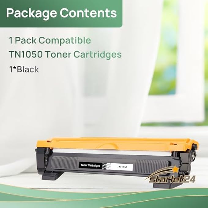 STALET24 1X TN1050 TONER COMPATIBLE WITH BROTHER TN-1050 TN1050 FOR MFC-1910W DCP-1612W DCP-1510 DCP-1610W HL-1210W DCP-1512 HL-1212W HL-1112 - Image 2