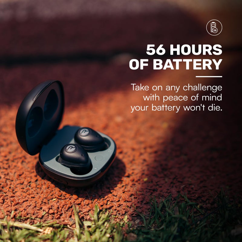 Raycon Fitness Bluetooth Wireless Earbuds + Microphone with Active Noise Canceling, Sweat & Water-Resistant Earphones, Running Headphones, Ear Buds Wireless Bluetooth 56 Hours Playtime (Blue) - Image 2