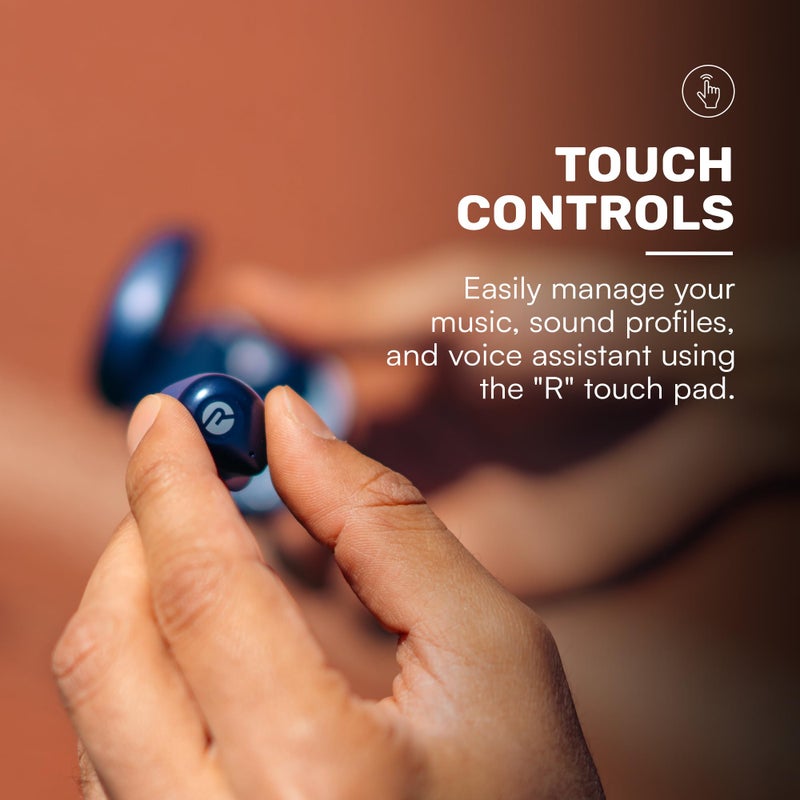 Raycon Fitness Bluetooth Wireless Earbuds + Microphone with Active Noise Canceling, Sweat & Water-Resistant Earphones, Running Headphones, Ear Buds Wireless Bluetooth 56 Hours Playtime (Blue) - Image 5