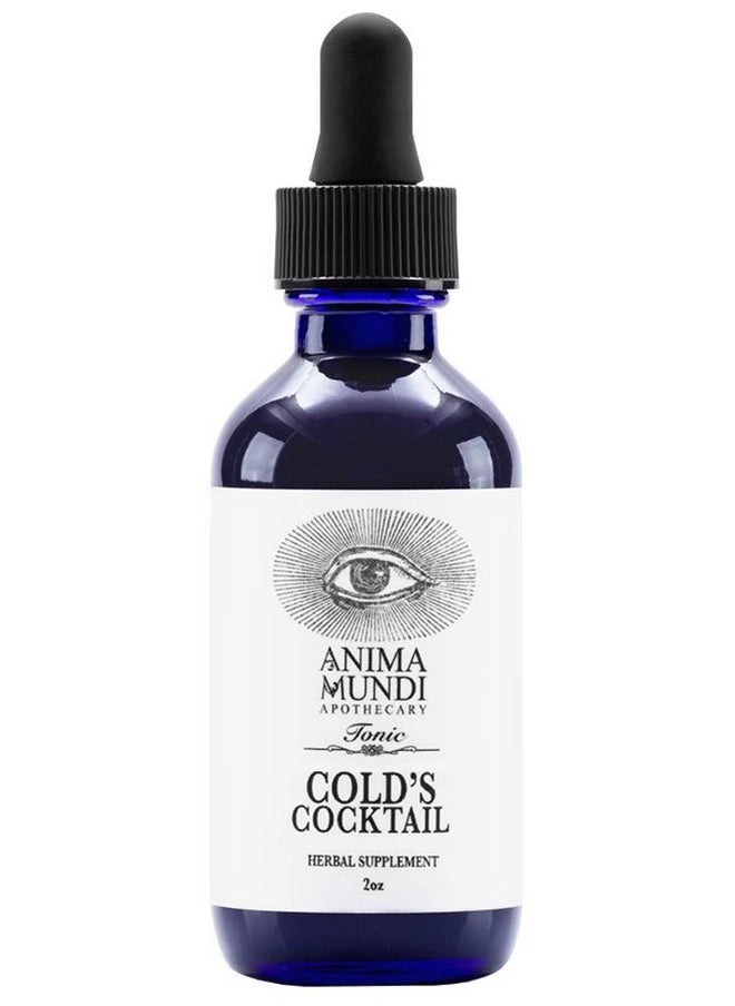 Anima Mundi Apothecary - Anima Mundi Cold Cocktail Immune Support Drops Immune Booster Supplement With Echinacea Garlic Turmeric Root & Fresh Ginger Immune System Support Liquid Supplement (2Oz / 60Ml) - Image 1