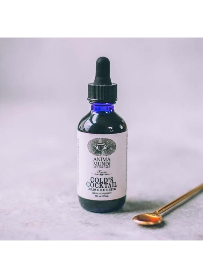 Anima Mundi Apothecary - Anima Mundi Cold Cocktail Immune Support Drops Immune Booster Supplement With Echinacea Garlic Turmeric Root & Fresh Ginger Immune System Support Liquid Supplement (2Oz / 60Ml) - Image 1
