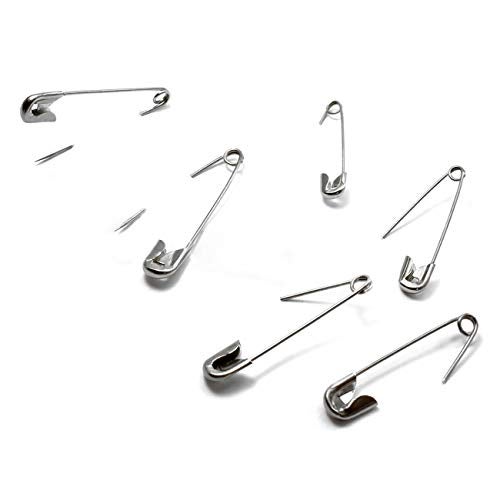 vrupin 50PCS-3In Safety Pins,Stainless Steel Safety Pins,Bulk Metal Silver Sewing Pins Clothing Clips Tool 75mm Decorative(3" 50) - Image 4