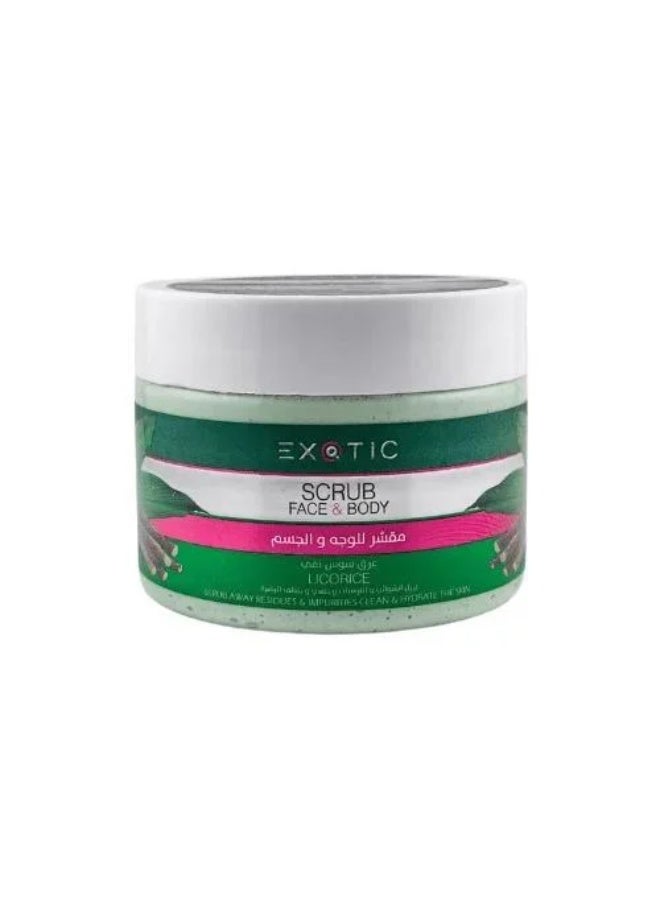 Exotic Pure Licorice  Face and Body Scrub – 400ml