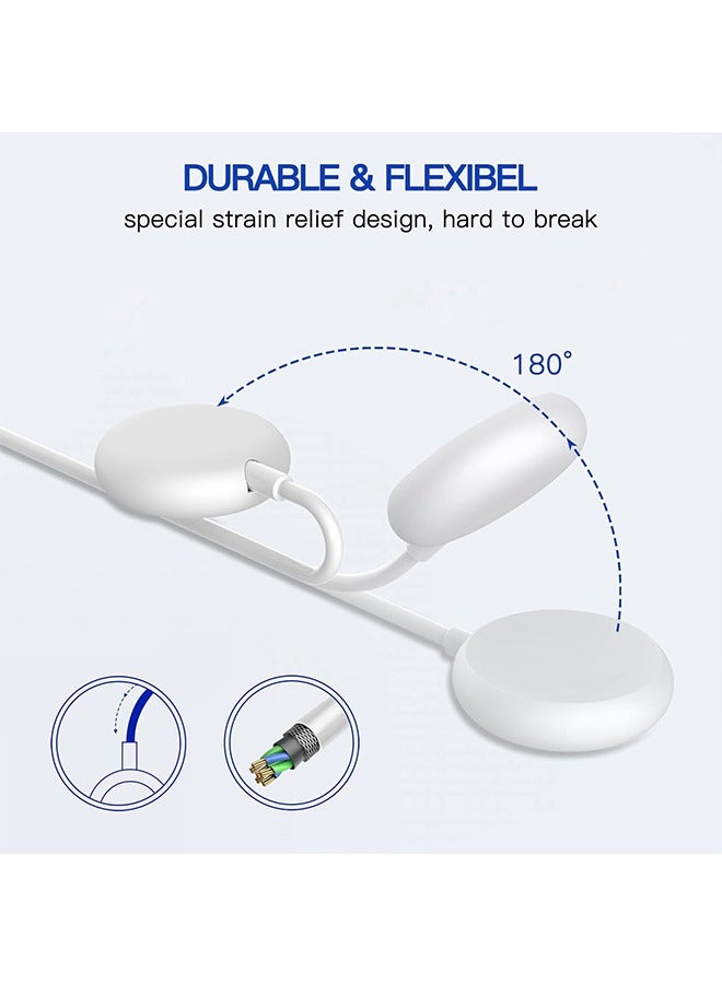 Beauenty Watch Charger Compatible for Google Pixel Watch, Magnetic Fast Charging Cable, Portable Magnetic Wireless Charging (White) - Image 4