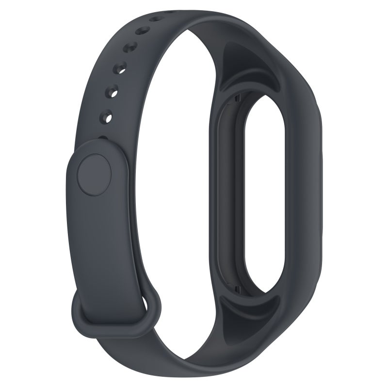 erorex For Xiaomi Mi Band 8 Integrated Silicone Replacement Watch Band(Platinum Gray) - Image 3