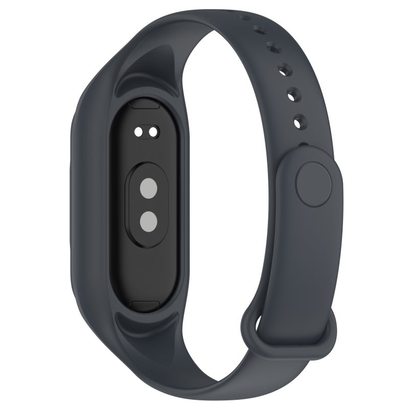 erorex For Xiaomi Mi Band 8 Integrated Silicone Replacement Watch Band(Platinum Gray) - Image 2
