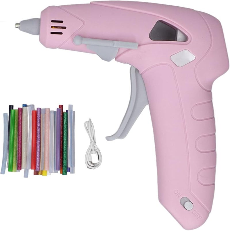 Rechargeable Cordless Glue Gun Anti Scald 30 Glue Sticks For Crafts Home Repairs - Image 1