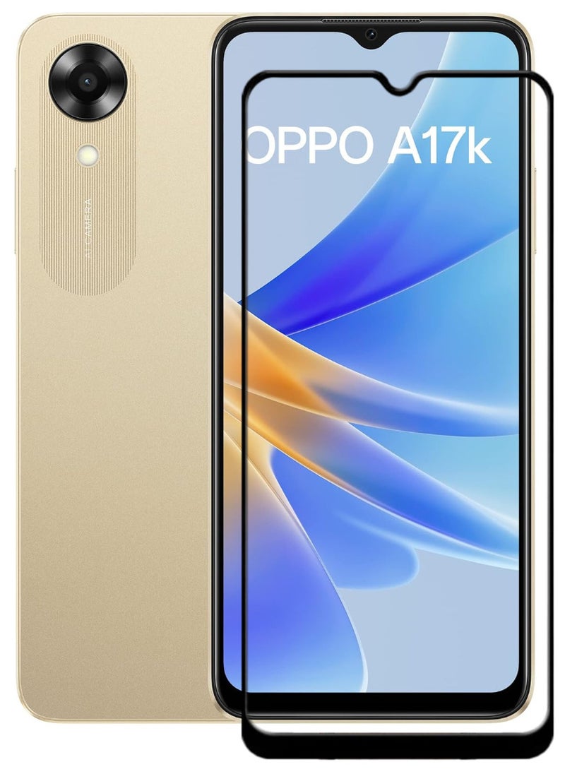 ACLIX Antistatic ESD Dustproof Premium Quality High Definition Tempered Glass Screen Protector Designed For Oppo A17k - Image 1