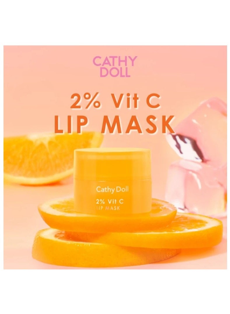 Cathy Doll 2% Vitamin C Lip Mask Orange Bingsu 4.5g – Nourishing Lip Care for Smooth, Healthy & Plump-Looking Lips - Image 3