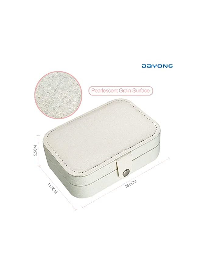 DAYONG Portable Velvet Jewelry Display Box,Multifunction Ring Earrings Jewelry Storage Organizers Case, Travel Jewelry Box Save Space Suitable Gift For Girls or Women (Style 1) - Image 3