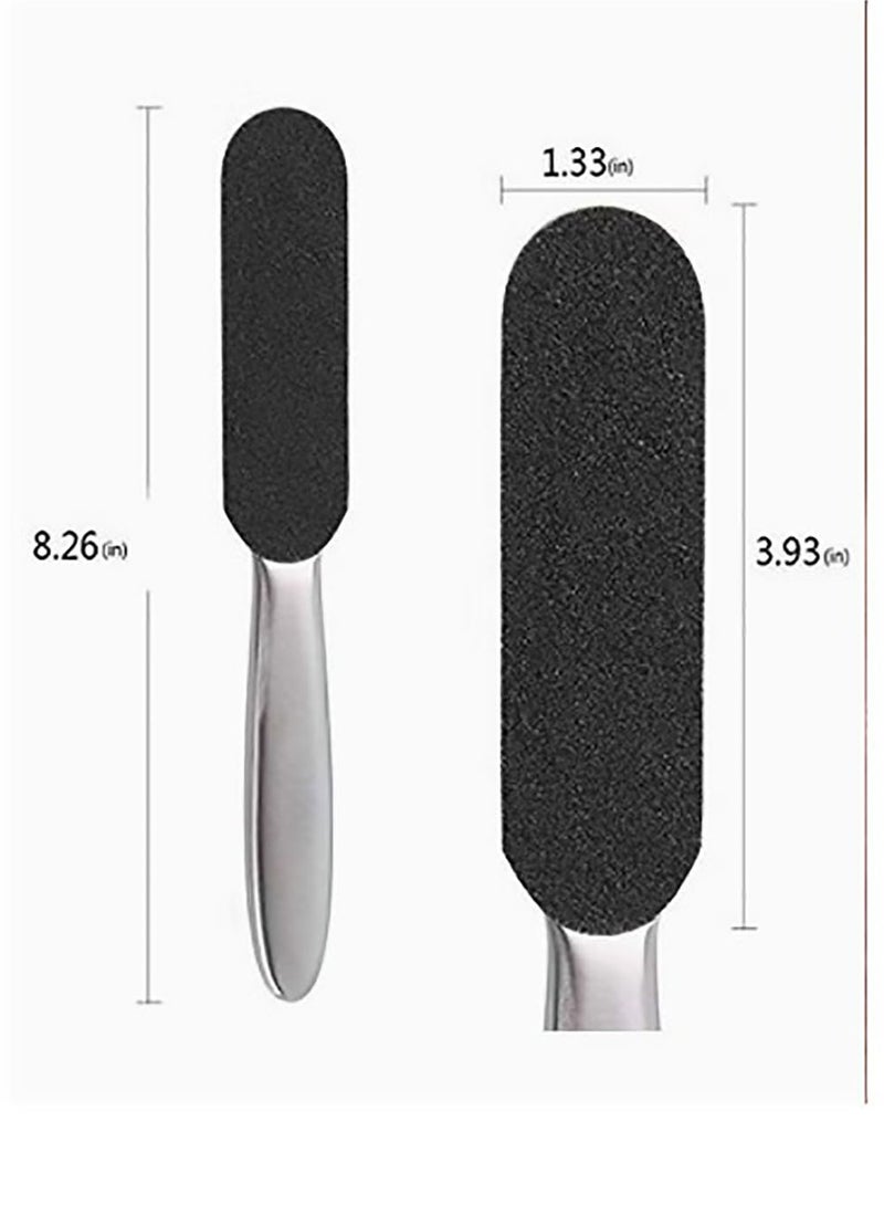 Stainless Steel Foot Rasp Kit with Double Side Foot File and 10 Pieces Sandpaper - Image 2