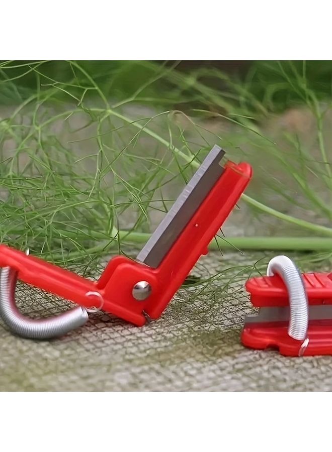 Green 4 Piece Ergonomic Gardening Scissors Set Non Slip Grip Sharp Blades - Image 3