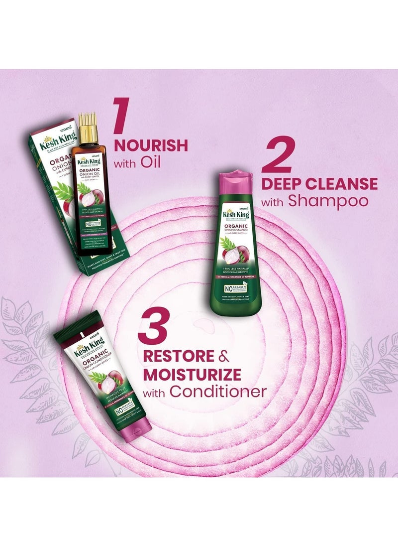emami Kesh King - Herbal Onion Shampoo 300ml  - Image 4