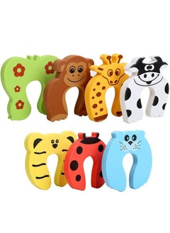 Toyshine Pack Of 7 Animal Shaped Baby Finger Pinch Door Guard Soft Foam ...