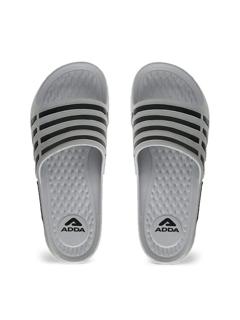 ADDA Men's Tm-next Gen Grey, Grey Ethylene Vinyl Acetate Slide - 9 - Image 2