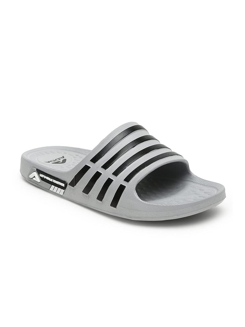 ADDA Men's Tm-next Gen Grey, Grey Ethylene Vinyl Acetate Slide - 9 - Image 1