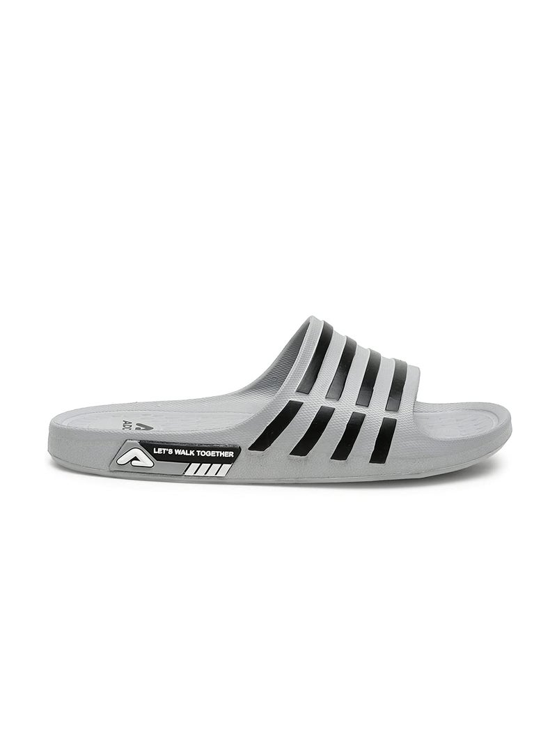 ADDA Men's Tm-next Gen Grey, Grey Ethylene Vinyl Acetate Slide - 9 - Image 3