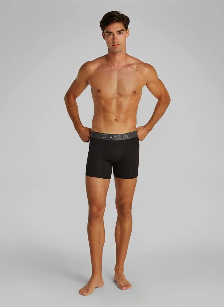 كالفن كلاين Brushed Micro Stripe Boxer Brief - 3 Pack