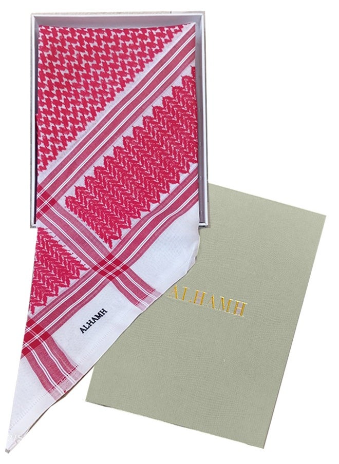 ALHAMH Alhamh Casual Shemagh Red And White Excellent Material 