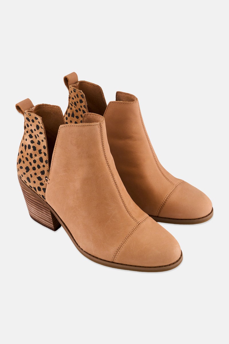 TOMS Women Everly Cutout Slip On Ankle Boots, Beige - Image 1