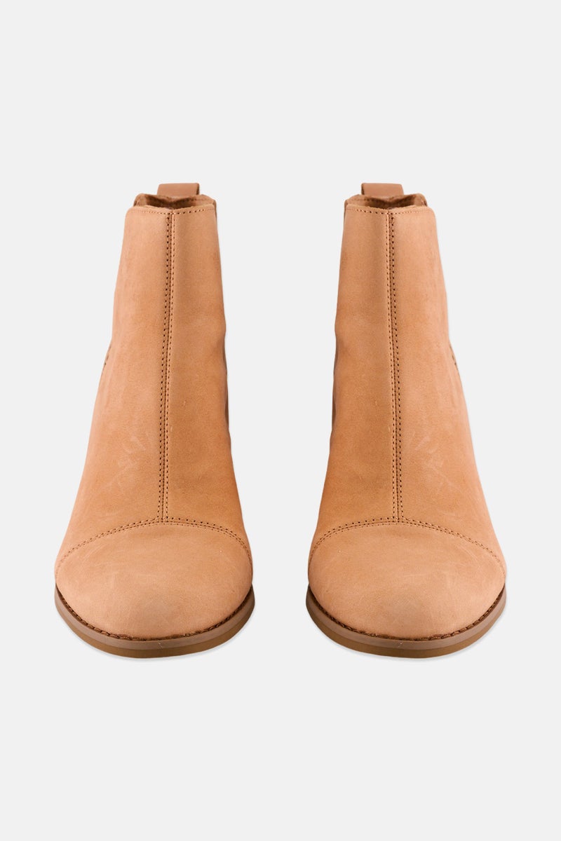 TOMS Women Everly Cutout Slip On Ankle Boots, Beige - Image 4