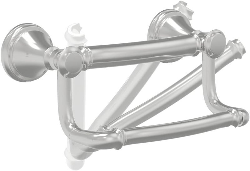 Delta Traditional (1-Pack) Toilet Paper Holder w/ Assist Bar ADA Compliant Brilliance Stainless Steel 300 lb Capacity Grab Bar for Seniors Bath Safety Handle, Balance Assist, Toilet Grip Bar 41350-SS - Image 3