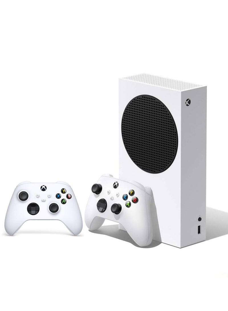 مايكروسوفت جهاز Xbox Series S الرقمي بسعة 512 جيجابايت مع وحدة تحكم لاسلكية إضافية - أبيض - Image 1