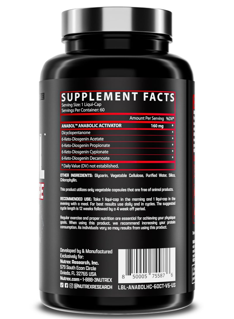Nutrex Research Nutrex Anabol Hardcore 60 Liquid Capsules - Image 2