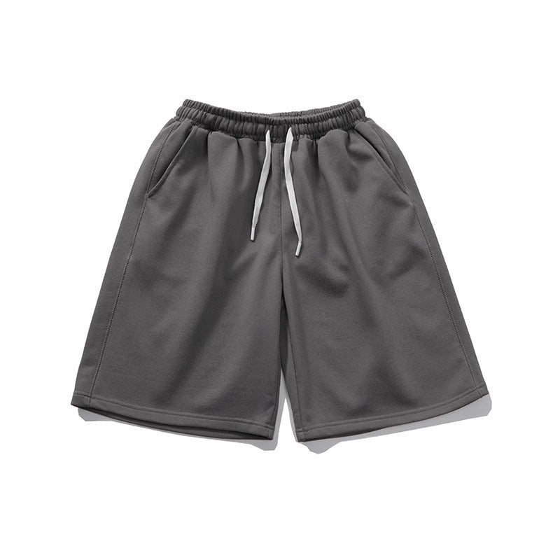 Summer Five-point Pants Mens Cross-border Foreign Trade Summer Beach Pants Mens Casual Running Sports Shorts Mens 5-point Straight Ins Dark gray [five-quarter pants] 