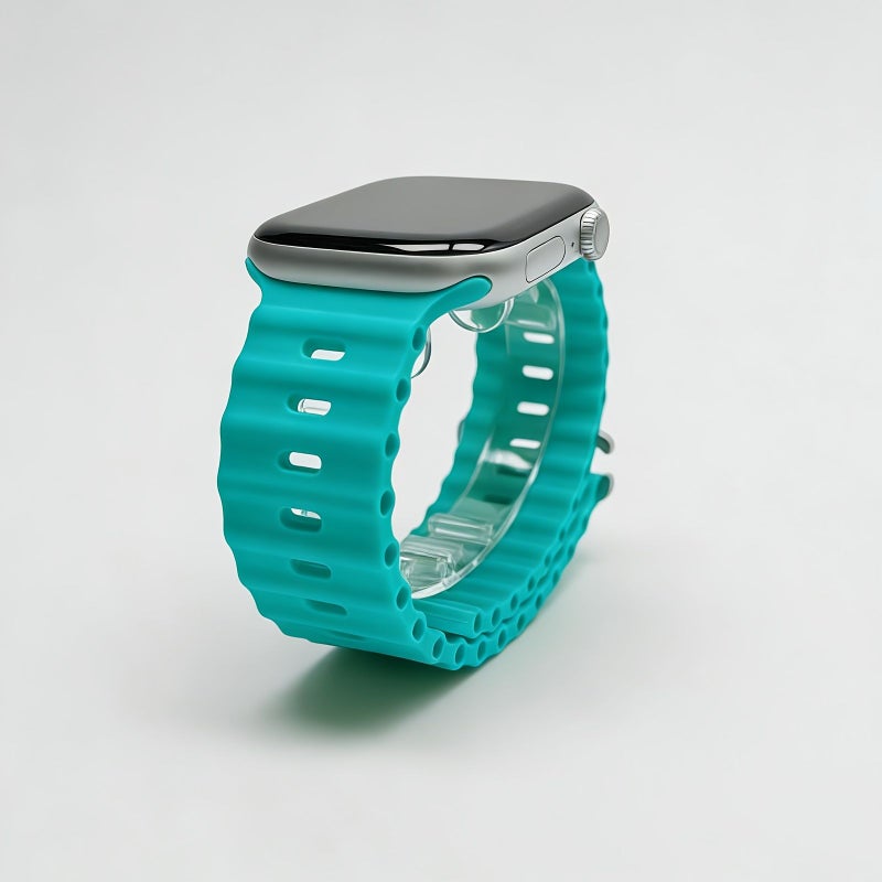 Silicone Watch Band 38mm 39mm 40mm 41mm 42mm White Compatible with Series 11 10 9 8 7 6 5 4 - Image 5