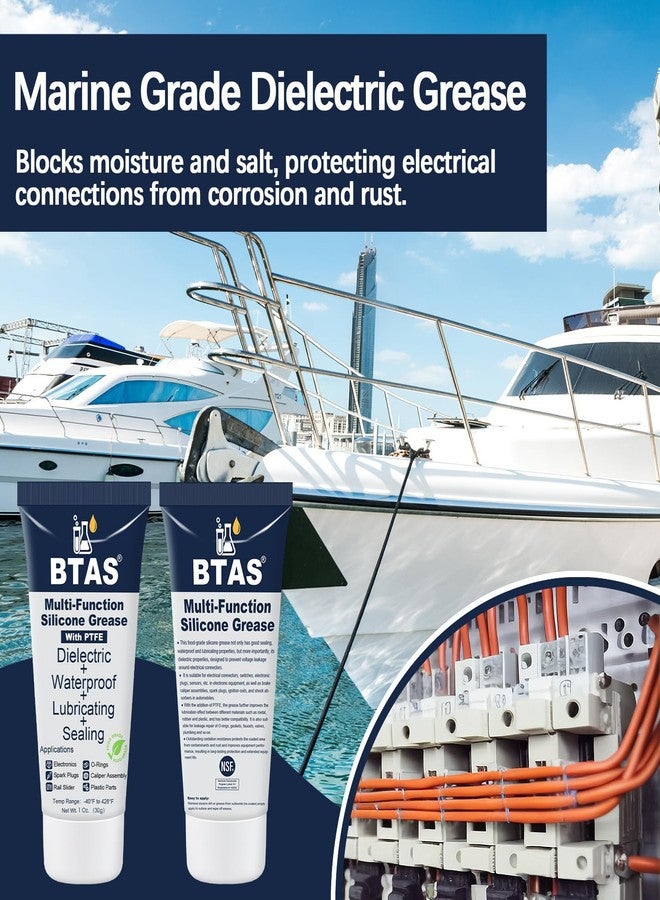 BTAS Electrical Silicone Grease Automotive Marine Food Grade with PTFE to Protect All Electrical Components and Connectors from Corrosion and Rust 1 oz - Image 3
