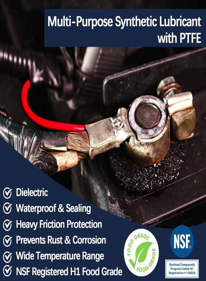 BTAS Electrical Silicone Grease Automotive Marine Food Grade with PTFE to Protect All Electrical Components and Connectors from Corrosion and Rust 1 oz - Image 2