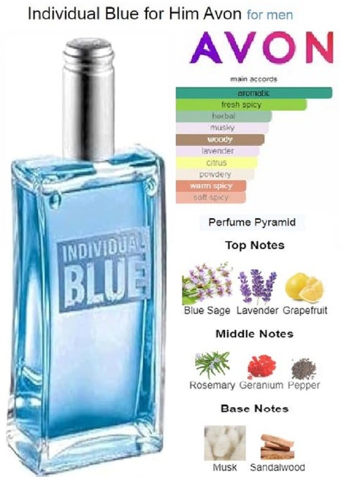 AVON Individual Blue Giftset 250 ML + Roll-On 50 ML For Men - Image 4